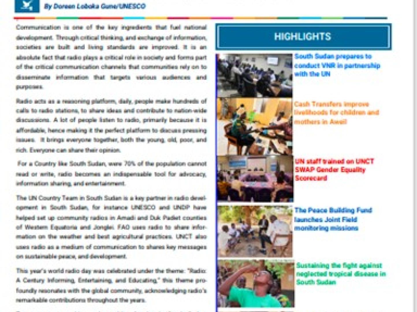 UNCT Newsletter March April 2024 Edition United Nations In South Sudan   Newsletter Feb Pic 